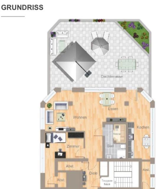 Im Herzen Von Wiesdorf- Blick Auf Das Bayer-Kreuz -Appartement Mit 2 Schlafzimmern-Fuer 3 Personen -Zentral Gelegen - Friedrich Ebert Platz 5A , 4Te Etage - Dachterrasse Und Sauna - Kaution Pflicht - Леверкузен Екстериор снимка